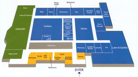 Wal-Mart Romeoville Floor Plan