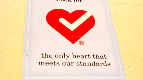 American Heart Association Floor Cling