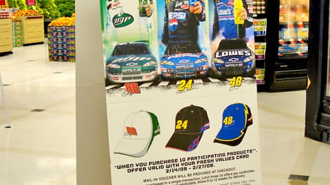 Safeway, PepsiCo 'Savings Rally' Standee