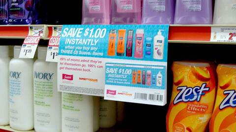 Family Dollar Suave Rebate Shelf Sign