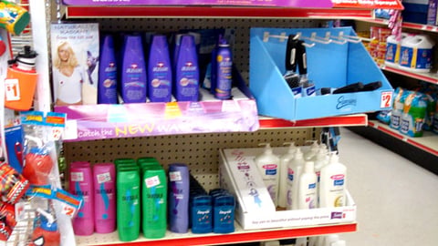 Family Dollar Hair Care Endcap