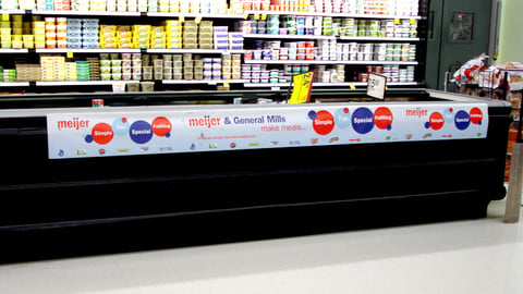 Meijer, General Mills Cooler Banner