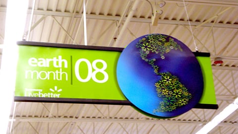 Wal-Mart Earth Month 08 Ceiling Banner