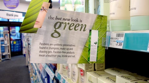 CVS Be Fine 'Green' Shelf Sign