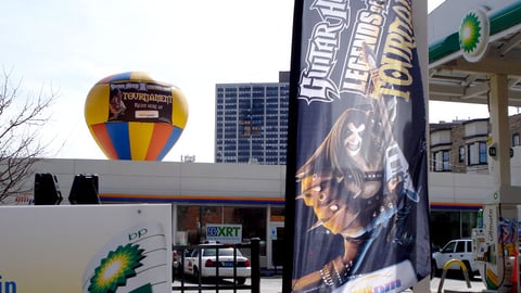 ampm "Guitar Hero" Outdoor Signage