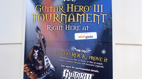 ampm "Guitar Hero" Tournament Poster