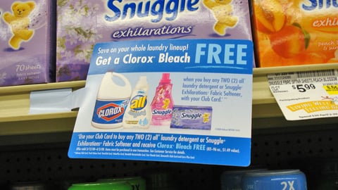 Safeway Clorox, Unilever Shelf Tag