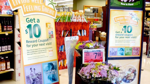 Safeway 'Living Well' Standee 