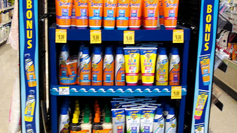 Walgreens Banana Boat Suncare Endcap