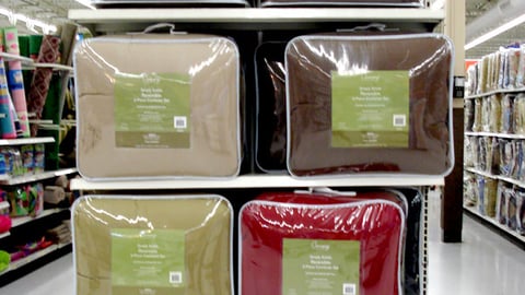 Wal-Mart Canopy Bedding Endcap
