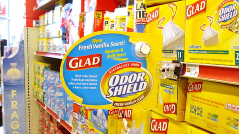 Glad Scented Shelf Talker