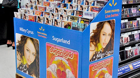 Wal-Mart Miley Cyrus, Sugarland CD Pallet
