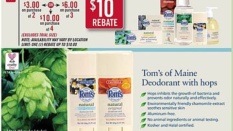 Longs Drugs Tom's of Maine Feature