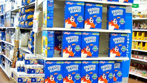 Wal-Mart Kellogg's Frosted Flakes Endcap