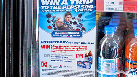 Pepsi Circle K Cooler Cling