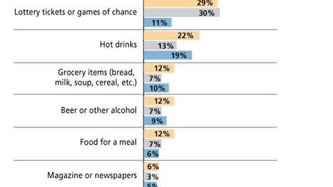 Categories Shopped at C-Store Chains