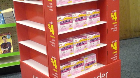 CVS 'Allergy Relief' Floorstand