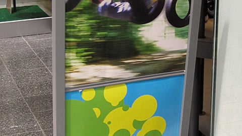 Kids Foot Locker 'Swing Into Spring' Stanchion