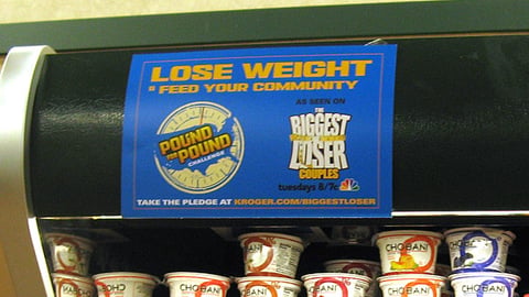 General Mills 'Pound For Pound Challenge' Shelf Sign