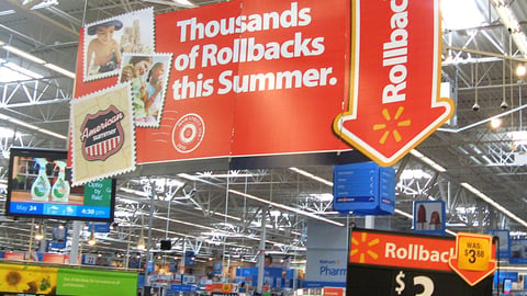 Walmart 'American Summer' Rollback Ceiling Banner