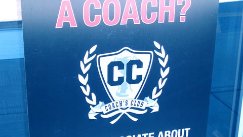 Sports Authority 'Coach's Club' Window Poster