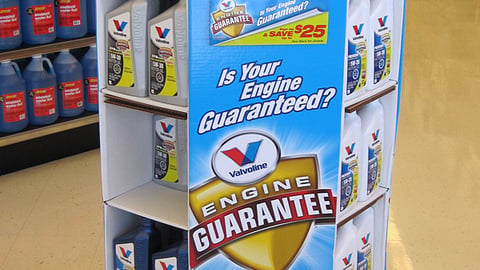 Valvoline Advance Auto Parts Pallet Display