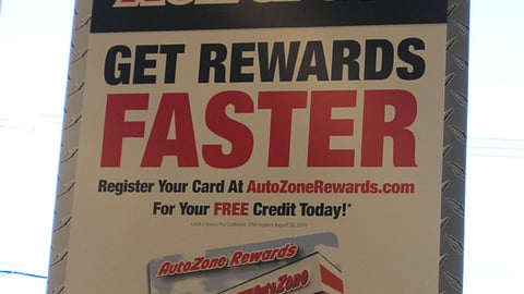 AutoZone Rewards Window Poster