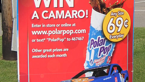 Circle K 'Pour It & Floor It' Pole Sign