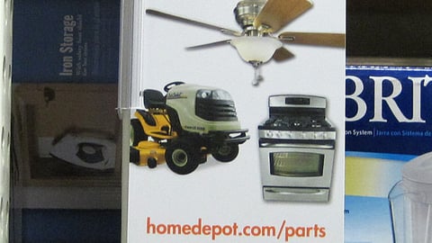 Home Depot 'Need Parts?' Shelf Sign
