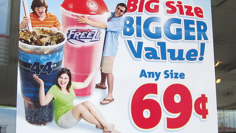 Speedway '69 Cent Beverage' Window Poster