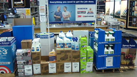 Lowe's 'Get The Job Done' Floor Display