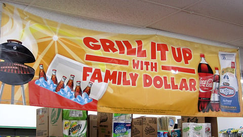 Family Dollar 'Grill It Up' Banner