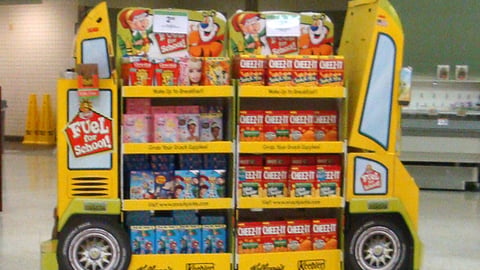 Kellogg's 'Fuel For School' Bus Floorstand