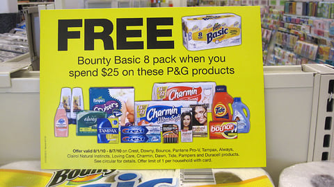 CVS P&G 'brandSaver' Incentive Sign
