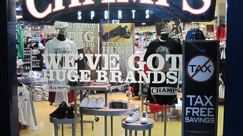 Champs 'Huge Brands' Window Display