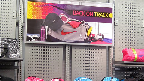 Lady Foot Locker Nike 'Back On Track' Framed Sign