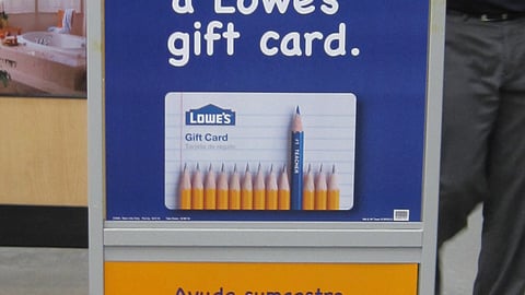 Lowe's Back-to-School 'Gift Card' Stanchion