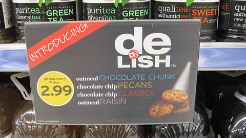Walgreens DR Delish Shelf Sign