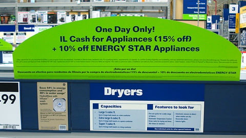 Lowe's 'Cash for Appliances' Header