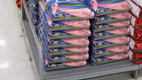 Walmart Purina Cat Chow 'Pink' Endcap