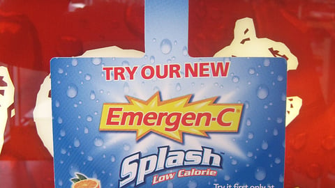 Ampm 'Emergen-C Splash' Beverage Fountain Dangler