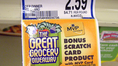 Food Lion 'Great Grocery Giveaway' Price Label