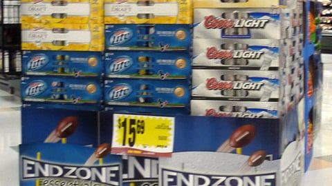 MillerCoors Kroger 'Endzone Essentials' Display