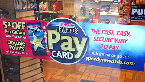 Speedway 'Speedy Rewards Pay Card' Window Cling