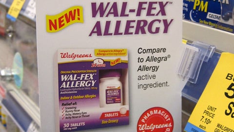 Walgreens Wal-Fex Allergy Shelf Talker