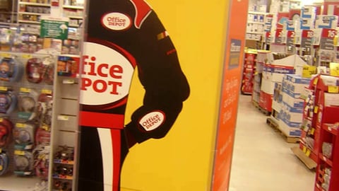 Office Depot NASCAR Standee