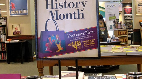 Barnes & Noble Black History Month Table Sign