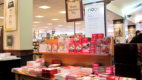 Barnes & Noble Valentine's Day Table Display