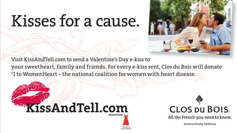 Clos du Bois 'Kisses for a Cause' Take-One