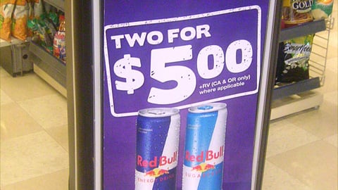 Ampm Red Bull Mobile Cooler Sign
